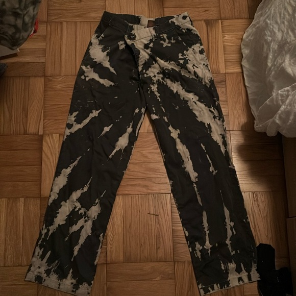 One of a kind reformation vintage tie dye cross button fly pants - Picture 3 of 6